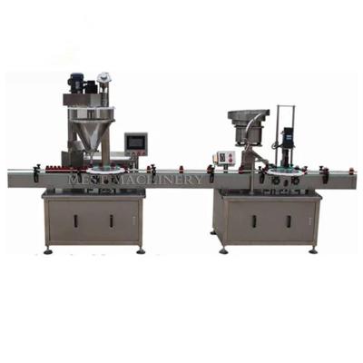 China High Speed ​​Automatic Single Head Auger Filler Food Powder Bottle Filling Rotary Disc Packing Machine for sale