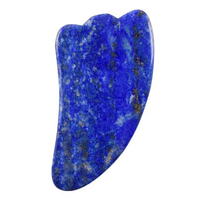 China 2021 New Body Lapis Lazuli Jade Guasha Board Natural Stone Scraper Chinese Gua Sha Tools For Face Neck Back Body for sale