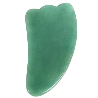 China Wholesale Manufacturer Private Label Green Aventurine Body Scrap Stone Nature Green Jade Guasha Board Massage Tool for sale