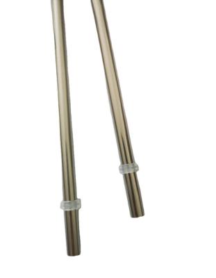 China Eco - Friendly Reusable Washable Stainless Steel Drinking Straw With A Ring Topper for sale