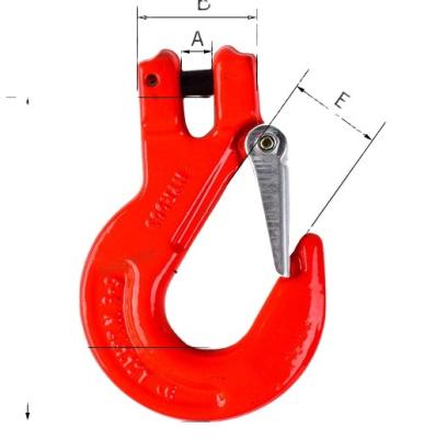 China Durable 3.2 Ton Claw Hook G80 Alloy Steel Horn Hook Claw Lifting Hook With Latch for sale