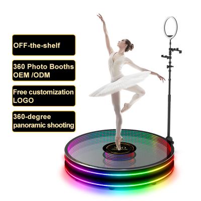 China Metal Case + Panel 360 Automatic Tempered Glass Shell Props 48 Hours Delivery 360 Degree Photo Booth for sale