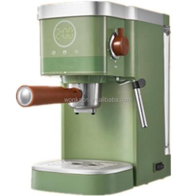 China New Hotel Espresso Coffee Machine Capsule Coffee Latte Cappuccino Maker Stainless Steel Light Green Body Other Coffee Makers for sale