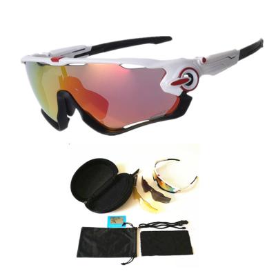 China 2022 High End New Arrival 3pcs Mirror Lens Acetate Sports Sunglasses Fashion Bike Polarized Sunglasses for sale