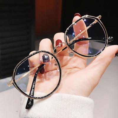 China Glasses China Supplier Shopee Online Fashion Anti Glass Optical Frames Blue Light Weight Glasses For Women for sale