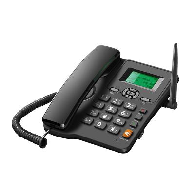 China SMS speed dial phone land line desktop sim card gsm fixed cordless phone with FM radio for sale