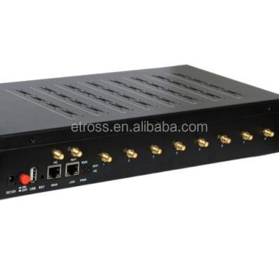 China GSM VoIP Gateway 8 Port 64 SIMs With Rotation And Human SIM Behavior ETS-8x8 for sale