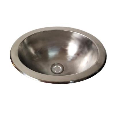 China 304 Stainless Steel Modern Small Countertop Oval Hand Sink RV Hand Basin for sale