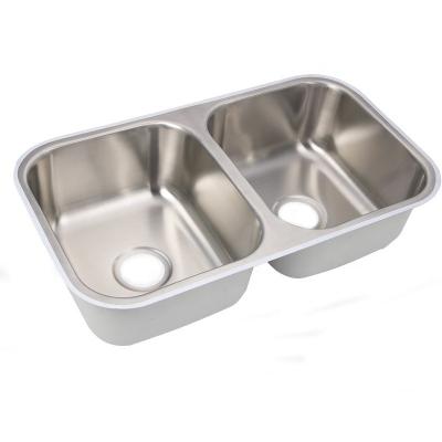 China Without Faucet Double Bowl Undermount Cheap Kitchen Sink for sale