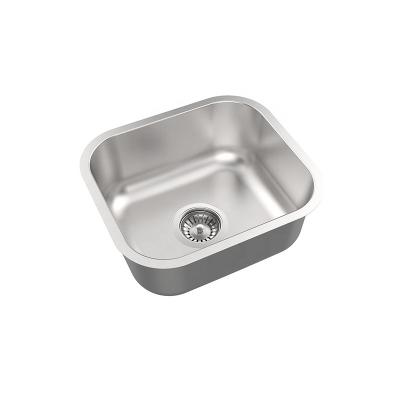 China Without Faucet OEM Kitchen Sink Acceptable Modern 304 Stainless Steel Small Single Bowl Kitchen Sink for sale