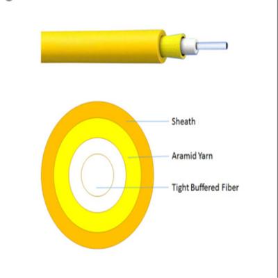 China LSZH/PVC Simplex lszh indoor patch cord G652D fiber optic cable for sale