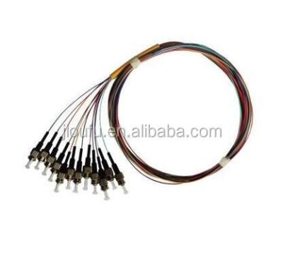 China Customized, FTTH catv wan lan 810 12 cores FC LC ST SC bundle fiber optic pigtail for sale