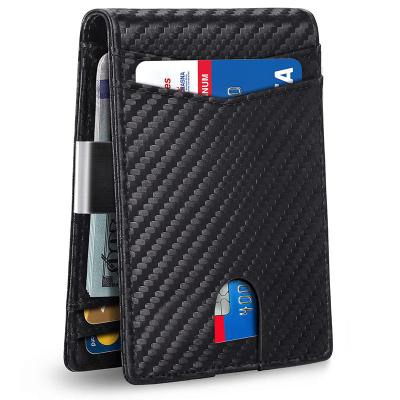 China Larger capacity leather rfid wallet money multi clip smooth design pop design card slots smooth leather for sale