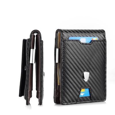 China Larger Capacity Multi-Card Slot Money Ultra Thin Clip Men's Slim Wallet Holder With Coin Pocket for sale