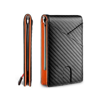 China Ultra Thin Minimalist Wallet Men's Clip Money Wallets Pocket Front Slim Rfid Blocking Card Holder for sale