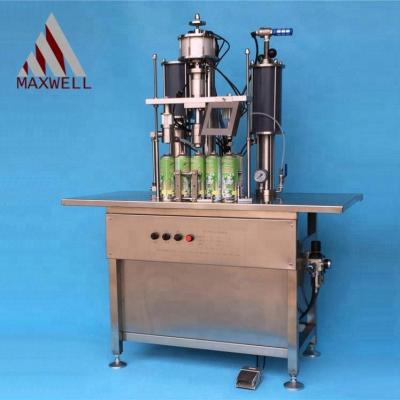 China Chemical Easy Operate Semi Automatic Aerosol Can Filling Machine , Small Gas Machine for sale