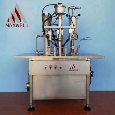 China Factory price chemical semi automatic aerosol can crimping machine from china largest aerosol machine manufacturer for sale