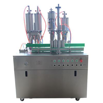 China BOV chemical semi-automatic aerosol filling machine which is specially used for aerosol water-based products for sale