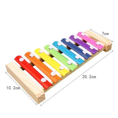 China Wooden Xylophone Toy Preschool Educational Toy 8 Scale CPC Educational Musical Instrument Xylophone for Kids Toddler with 2 Mallets for sale