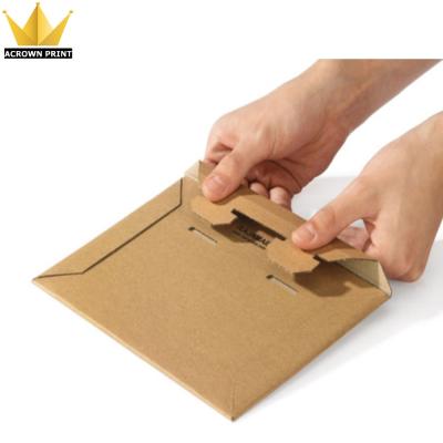 China Recyclable Custom Printed Brown Strong Cardboard Book Recycled Mailing Envelopes for sale