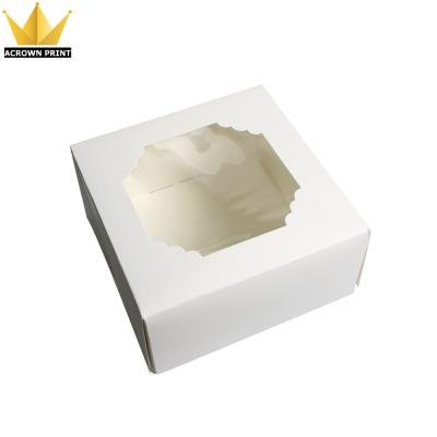 China Recyclable Cheap Food Packaging Food Grade White Paper Card Confectionery Packaging Box for sale