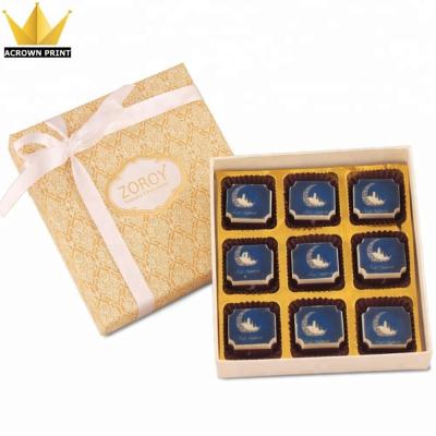 China Reused Materials Gold Luxurious Favors Islamic Ramadan Gift Box, Eid Mubarak Gift Boxes for sale