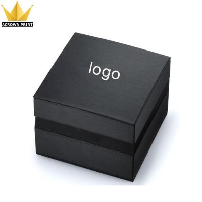 China High Quality Luxury Black Watch Packaging Box Cardboard Custom Branded Watch Packaging Paper Box for sale