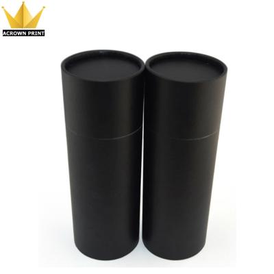 China Recycled Black Style Luxury Circular Paper Cardboard Materials Custom Tube Wine Round Cylinder Box for sale