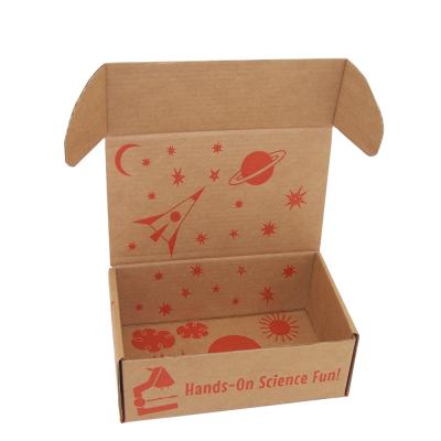 China Recycled Rigid Brown Corrugated Cardboard Folding Materials Wholesale Price Recycled Kraft Paper Bulk Top Custom Boxes for sale