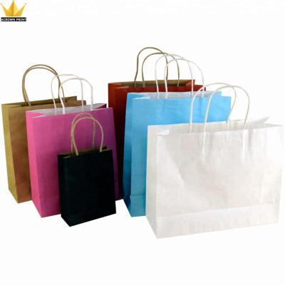 China Recyclable Custom Print Design Gift Bag Free Craft Paper Bags With Your Own Logo for sale