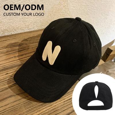 China 2022 Wholesale Custom Embroidered COMMON Cotton Mesh Hat Outdoor Sports Casual Ponytail Hat for sale