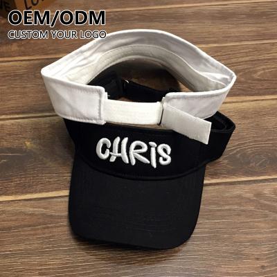 China Wholesale Custom Character Logo Breathable Polyester Sports Sun Visor Kids Golf Adjustable Running Running for sale