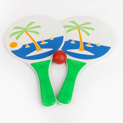 China 2021 Cheap Beach Games Best Selling Amazon Beach Wood Racket Set Wooden Beach Tennis Racket Padel Racket Bag for sale