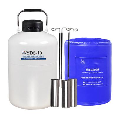 중국 Small Cryogenic Portable Low Temperature Dewar Vessel Flask 6l yds10 Liquid Nitrogen Container Tank 10 Liter Companies 판매용