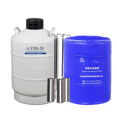 China Low Temperature 20l Liquid Nitrogen Container 20 Liter Liquid Nitrogen Tank Dewar Plug In Liquid Nitrogen For Lab for sale