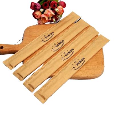 China Disposable Custom Printed Logo Disposable Bamboo Chopsticks for sale