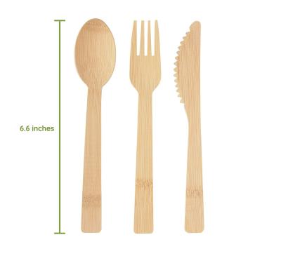 China Eco Friendly Compostable Bamboo Disposable Cutlery Set From China Manufacturer for sale