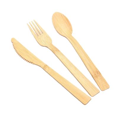 China Disposable 4 in 1 Cutlery Set Biodegradable Disposable Bamboo Cutlery for sale