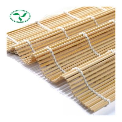 China Sustainable High Quality Japanese Bamboo Sushi Rolling Mat With Natural Color for sale