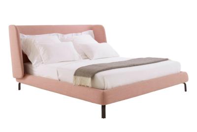 中国 Size Bed FrameホテルのためのModernによって王の装飾されるベッドの生地の寝室の家具 販売のため