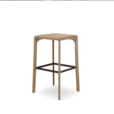 China Silla de cuero bronceada cómoda de silla de montar para casarse la decoración de la casa en venta