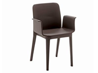 China NATUZZI ITALIA PI GRECO Fiberglass Dining Chair With Armrests NENÉ PR-SF for sale