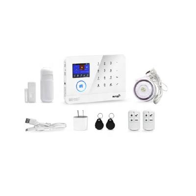 China ABS Factory Price Tuya Smart WIFI/GSM Home Alarm Kit with LCD Display PST-WG103T for sale