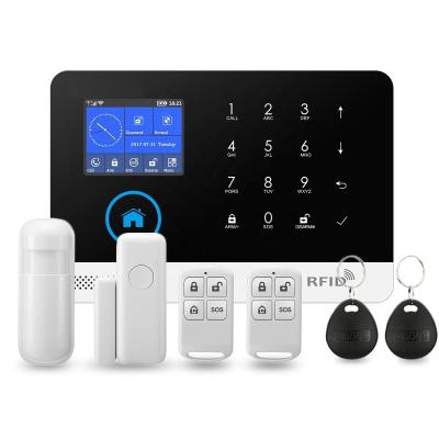 China 2021 Hot Sale WiFi GSM Tuya Smart Home Wireless Alarm with Two Way Intercom Function PST-WG103T 2.4 inch TFT Display Screen for sale