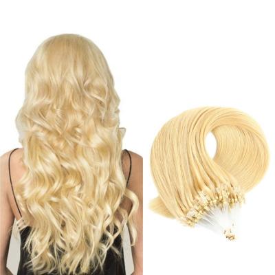 China Wholesale Silky Straight Indian Micro Ring Loop Hair Extension Microlink Hair Extensions for sale