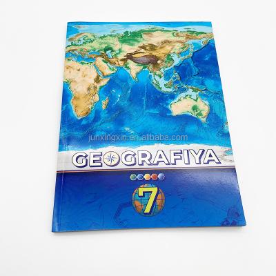 China Customized High Quality Textbook Printing Custom Book Paperback OEM Soft Cover Geographical Handbook for sale