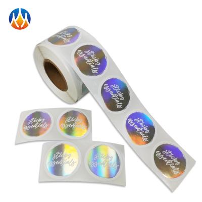 China Foil CUSTOM PRINT RAINBOW FOIL STAMP PACKAGE HOLOGRAPHIC JUICE STICKER for sale