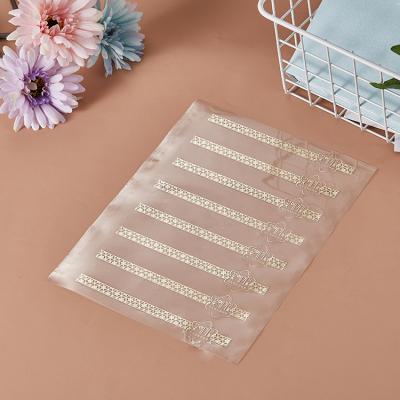 China Self Adhesive Skin Care Gold Foil Label Sticker Private Clear Custom for sale