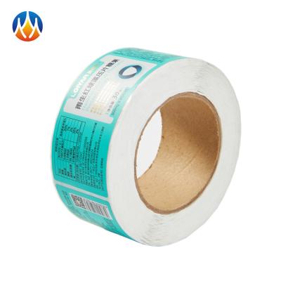 China Hot Sale Self Adhesive China PET Roll Glossy Cosmetic Label Sticker For Bottle for sale