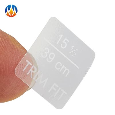 China Self Adhesive Waterproof Printing Plastic Transparent Custom Clear Adhesive PET Logo Sticker for sale